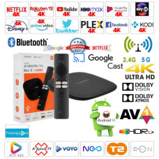 Xiaomi Mi TV Box S 3nd Gen 2/32GB Android 14 Google TV Amlogic S905X5M predvajalnik UHD 4K, Dolby AV, HDR10+, AV1, 4 jedrni, WIFI 6, črn Xiaomi Mi TV Box S 3nd Gen 2/32GB Android 14 Google TV Amlogic S905X5M predvajalnik UHD 4K, Dolby AV, HDR10+, AV1, 4 jedrni, WIFI 6, črn