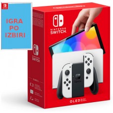 Nintendo Switch OLED 7"  64GB bele barve in igra po izbiri