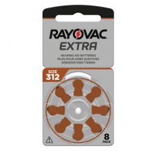 8 Baterij za Slušne Aparate Rayovac Extra, Velikost 312 8 Baterij za Slušne Aparate Rayovac Extra, Velikost 312