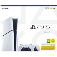 SONY PlayStation 5 (PS5) Slim 1TB z Ultra HD Blu-ray pogonom (CFI-2116) in dva Brezžična kontrolerja DualSense SONY PlayStation 5 (PS5) Slim 1TB z Ultra HD Blu-ray pogonom (CFI-2116) in dva Brezžična kontrolerja DualSense